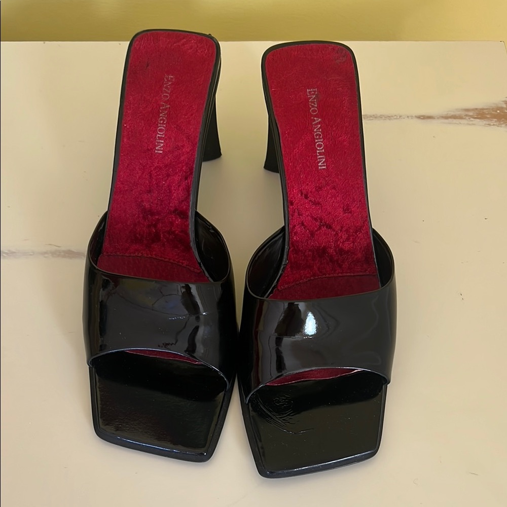 Enzo Angiolini Black Patent Leather Women's Heels size 9